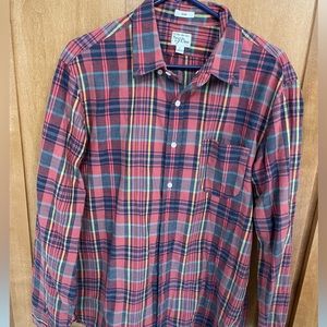 J.Crew Madras Plaid button down shirt